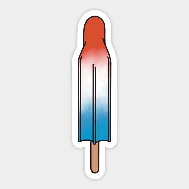 Watercolor Rocket Pop Popsicle Sticker by murialbezanson